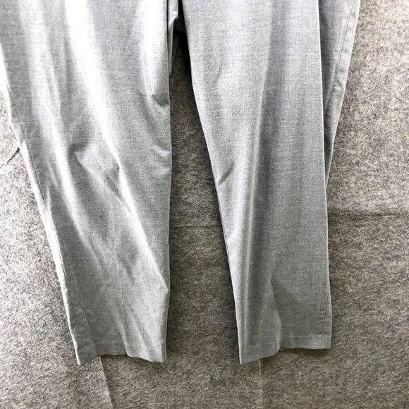 Uniqlo Smart Ankle Pants Trousers Womens XXL Gray Pull On Straight Lightweight - Picture 4 of 8